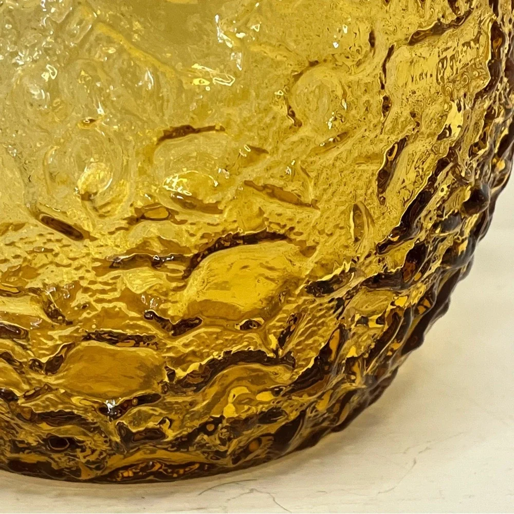 Vintage Anchor Hocking Lido Amber Glass Pitcher